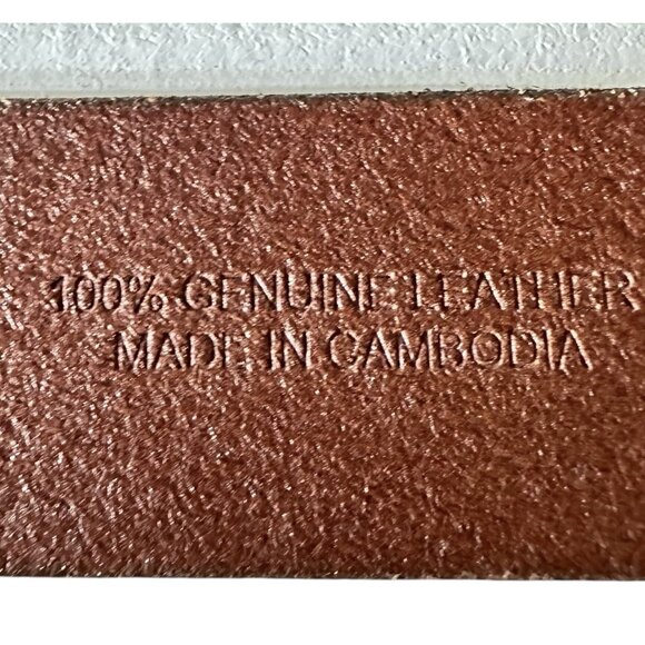 J Crew Brown Size 32 Genuine Leather Waist 40” X  1.25” - Picture 4 of 8